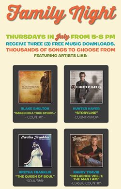 Ryan's, HomeTown Buffet and Old Country Buffet Turn Up Fun on Family Night With July Music Promotion