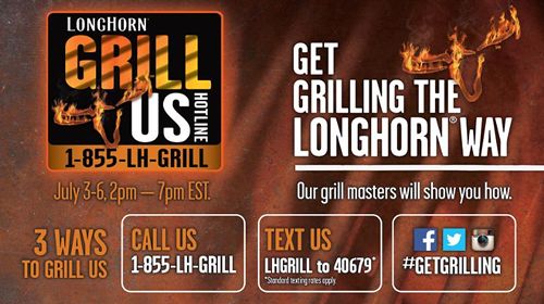 LongHorn Steakhouse's Grill Us Hotline Reopens this Fourth of July Weekend