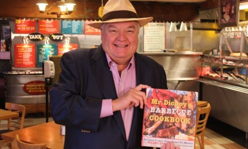 Roland Dickey Stops by New Dickey's Barbecue Pit in Lathrop