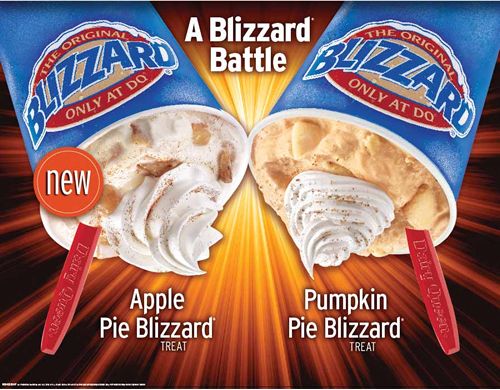 Dairy Queen Debuts New Apple Pie Blizzard, Pumpkin Pie Blizzard Returns
