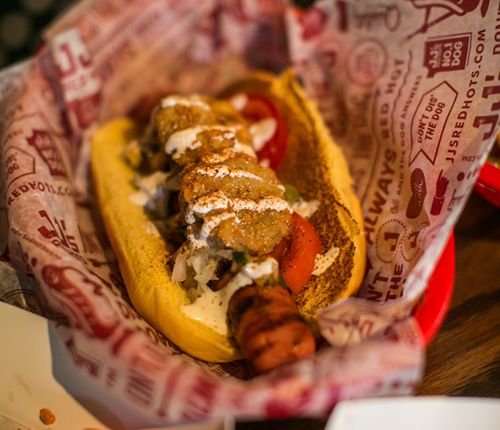 JJ's Red Hots Helps 1060 Creative Celebrate its 10th Anniversary with a World-Class Hot Dog Named in its Honor