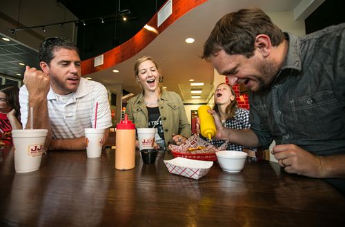 JJ's Red Hots and WCCB Charlotte Team up to Create "The Flash Dog" in Anticipation of the October 7th Premiere of "The Flash" on The CW
