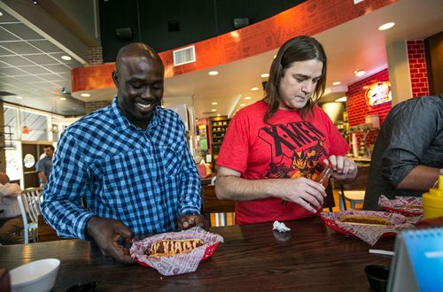 JJ's Red Hots and WCCB Charlotte Team up to Create "The Flash Dog" in Anticipation of the October 7th Premiere of "The Flash" on The CW