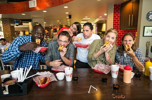 JJ's Red Hots and WCCB Charlotte Team up to Create "The Flash Dog" in Anticipation of the October 7th Premiere of "The Flash" on The CW