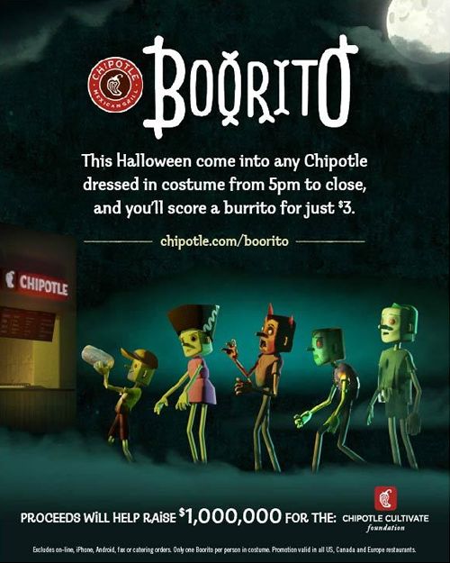 Chipotle Celebrates Halloween with Boorito