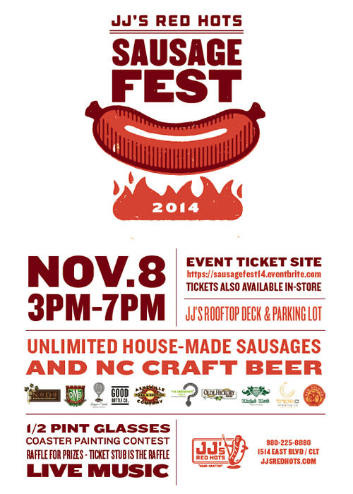 JJ's Red Hots Set for 3rd Annual Sausagefest November 8