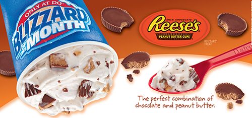 Fan Favorite Reese's Peanut Butter Cups Blizzard Returns as the Dairy Queen Blizzard of the Month for November
