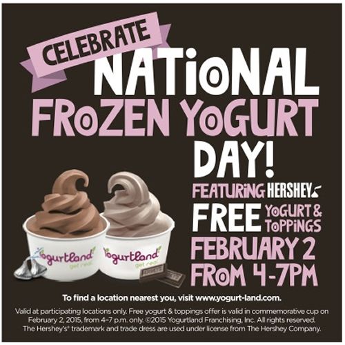 Yogurtland To Celebrate National Frozen Yogurt Day On February 2, 2015