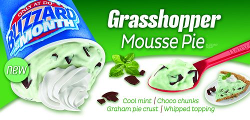Dairy Queen Debuts Grasshopper Mousse Pie as the Featured Blizzard of the Month for March