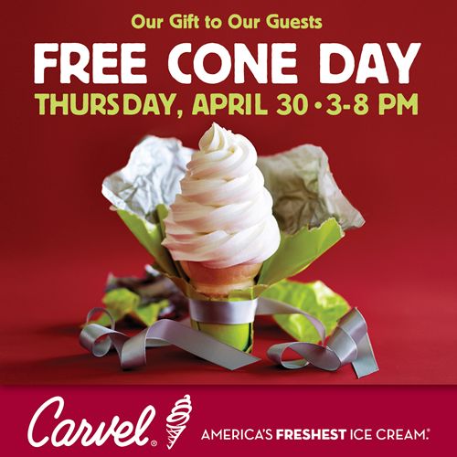 Carvel Celebrates Free Cone Day April 30
