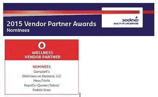 MenuTrinfo is nominated for a "Partner Award" by Sodexo