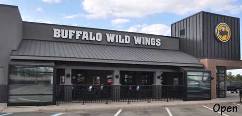 Another Buffalo Wild Wings Expands Their Outdoor Patio for Year-Round Use with a Roll-A-Cover Retractable Enclosure