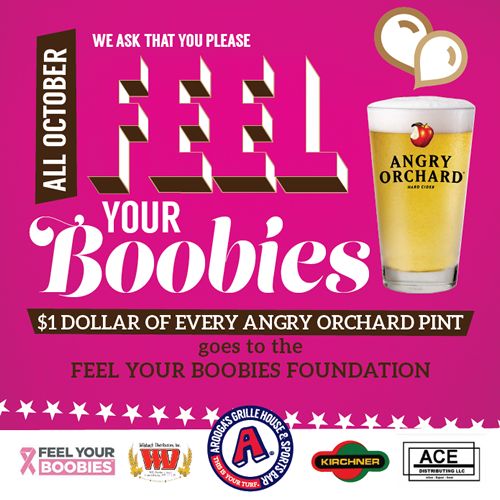 Arooga's Backs Breast Cancer Awareness Month with October Fundraiser to Benefit the Feel Your Boobies Foundation