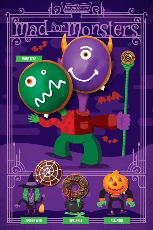 New Monster Doughnuts a Scary Addition To Krispy Kreme's Lineup of Halloween Treats