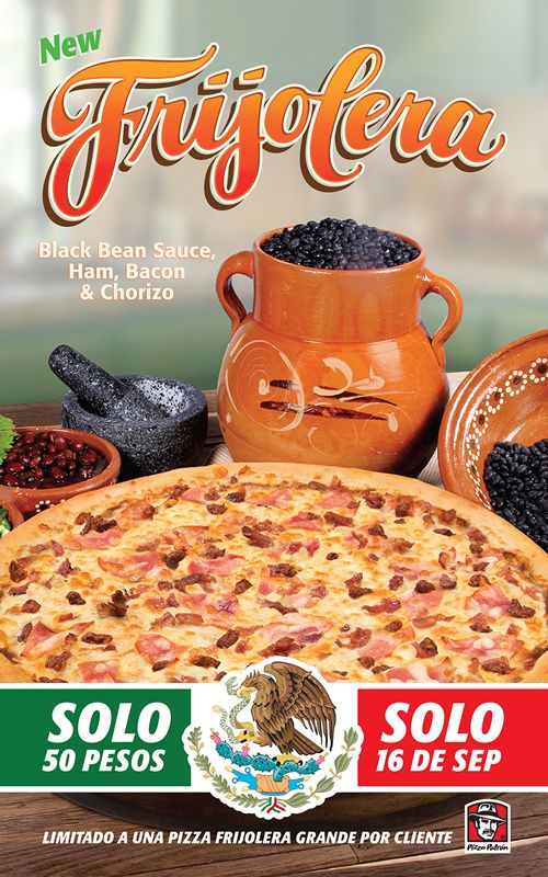 Pizza Patrón Touts '50 PESO' Pizza on Mexican Independence Day