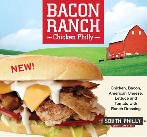 New Bacon Ranch Chicken Philly Cheesesteak Joins South Philly Cheesesteaks & Fries Menu for a Limited Time