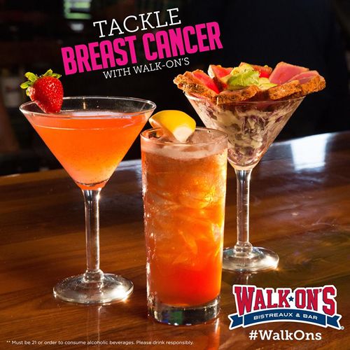 Tackle Breast Cancer with Walk-On's this October