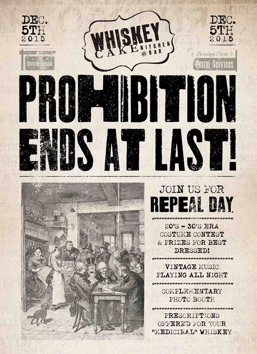 Whiskey Cake Hosts Repeal Day Celebration