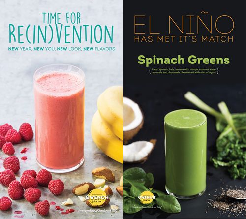 QWENCH juice bar launches New Flavors for a New Year, takes El Niño head on