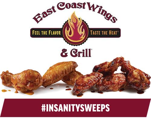 East Coast Wings & Grill Offers Free Wings for a Year in #InsanitySweeps Campaign
