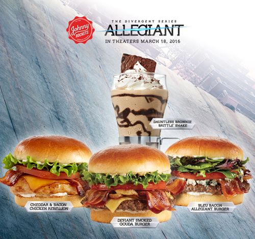 Johnny Rockets Partners with Lionsgate for the Studio's New Film "The Divergent Series: Allegiant"