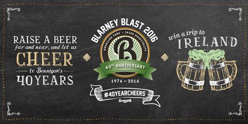 Bennigan's Celebrates St. Paddy's Day with World's Greatest Irish Toast!
