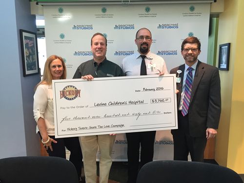 Hickory Tavern's 'Share the Love' Campaign Raises $5760 for Levine Children's Hospital via its February Fundraiser