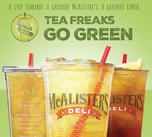 McAlister's Deli Goes Green With Introduction of Green Tea and Mango Green Tea