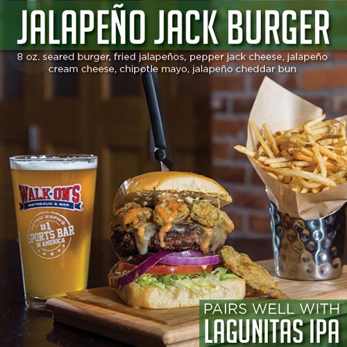 Now That's a Spicy Burger at Walk-On's!