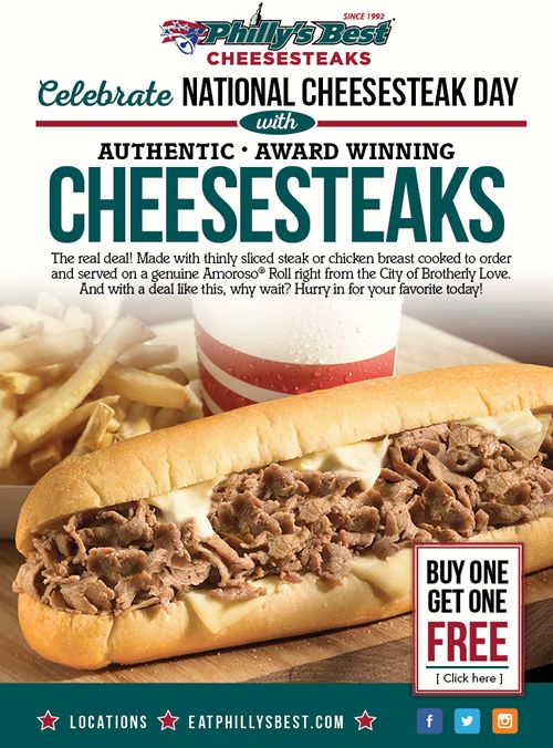 Philly's Best Celebrates National Cheesesteak Day on March 24