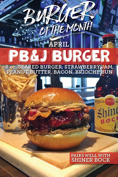 No Fooling! Walk-On's Debuts PB&J Burger on April 1