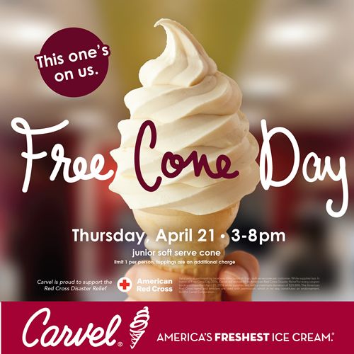 Carvel Kicks Off Ice Cream Season With Annual Free Cone Day on April 21