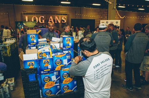 Logan's Roadhouse Team Members "Play" with Their Food for A Good Cause