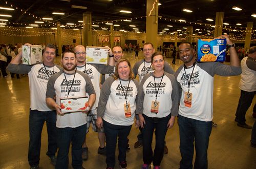 Logan's Roadhouse Team Members "Play" with Their Food for A Good Cause