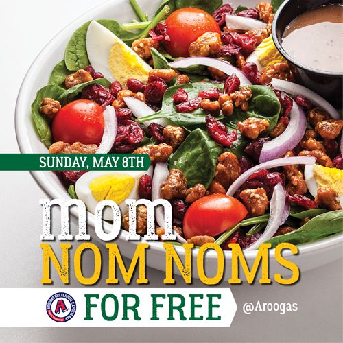 Moms Eat Free at Arooga's Grille House & Sports Bar on Mother's Day, Sunday May 8