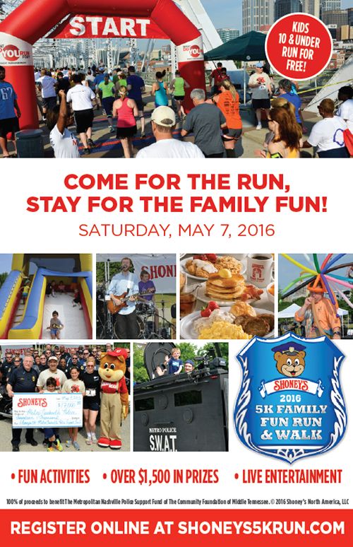 Shoney's Sets Stage for One Lucky Band with its 5K Family Fun Run & Festival Band Selection Contest on Facebook