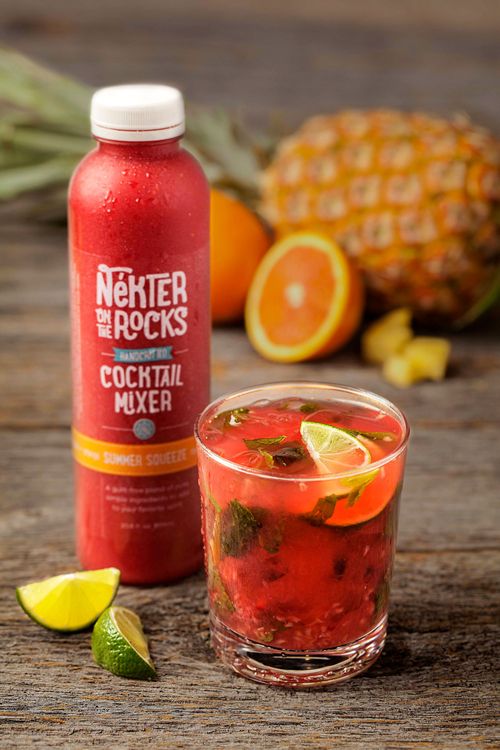 Celebrate Summer Cocktail Season with Fresh, Low-Calorie and Handcrafted "Nekter on the Rocks" Cocktail Mixers from Nekter Juice Bar