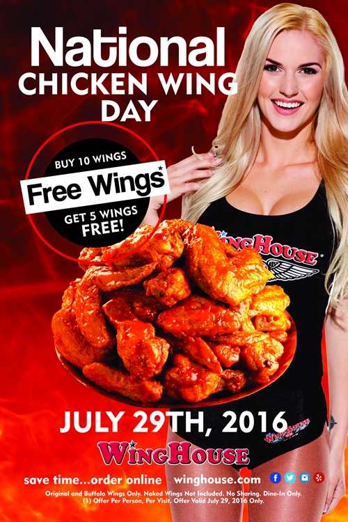 National Chicken Wing Day at WingHouse Bar & Grill