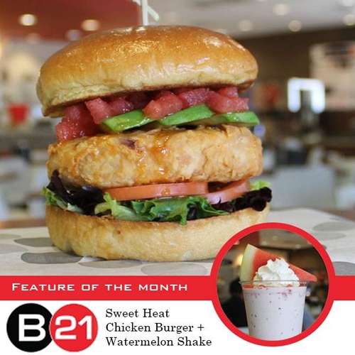 Burger 21 Beats The Sizzling Summer Temperatures With The Launch Of Its Sweet Heat Chicken Burger And Watermelon Shake