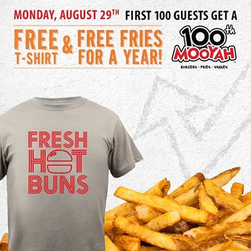 MOOYAH Burgers, Fries & Shakes Celebrates Opening of 100th Location with Nationwide Giveaways