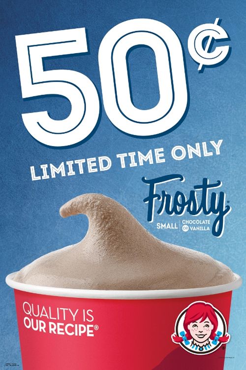 Wendy's Frosty Fans Can Beat the Heat with 50 Cent Frosty Treats