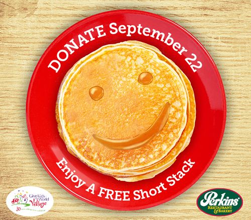 Perkins Restaurant & Bakery Free Pancake Day Benefitting 'Give Kids The World' Returns