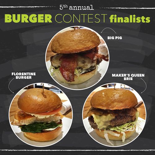 Zinburger Wine & Burger Bar Announces Top 3 Burgers Entries in Fifth Annual Burger Contest