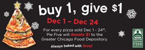 Pie Five Kicks Off "25 Days of Giving" to Celebrate One Year Since Opening in Chicago