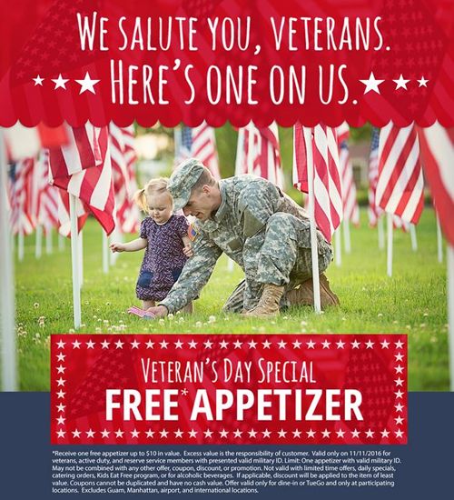 Ruby Tuesday Honors Our Nation's Heroes This Veterans Day
