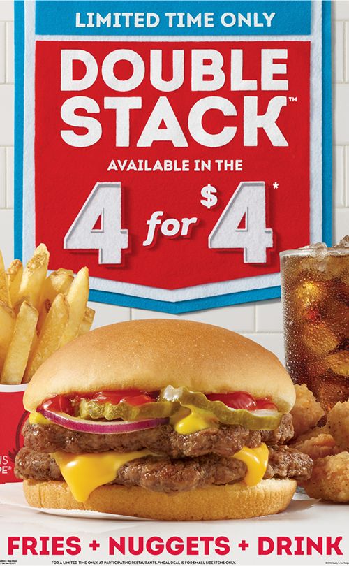 Wendy's Beefs Up 4 for $4 Meal with Double Stack