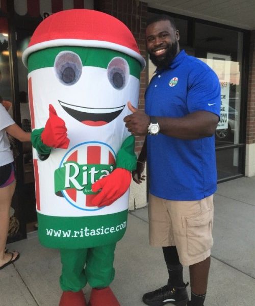 Former NFL Player Enjoys Life After Football with Rita's Italian Ice