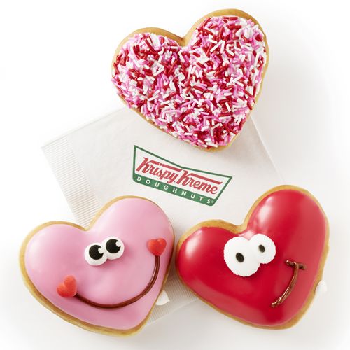 Happy Hearts: Krispy Kreme Doughnuts Showcases Heart-Shaped Valentine's Day Doughnuts