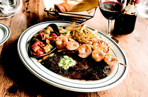 Mimi's Introduces Fire-grilled Seafood Skewers with Roasted Ratatouille Provencal Vegetables and Surf N' Turf Duet