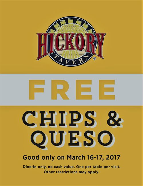 Hickory Tavern Has the Perfect Remedies for March Insanity and St. Patrick's Day: Free Chips & Queso for Those Who Plan to Play Hooky and a Green Gorilla